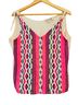 Left Coast by Dolan 100% Cotton 100% Polyester Floral Multi Color White Sleeveless Top Size S - photo 1