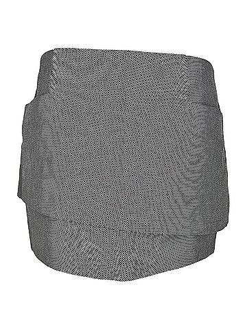 Acne Acne Studios Tweed Asymmetric Mini Skirt in Grey Polyester (view 1)