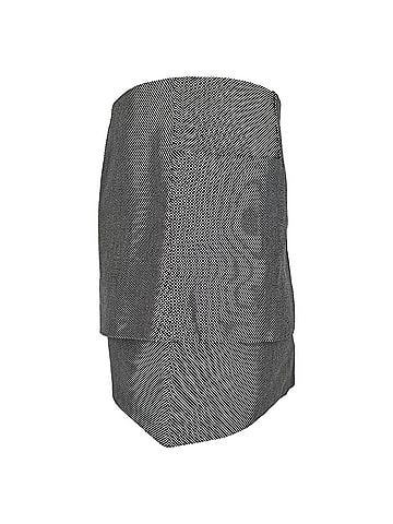 Acne Acne Studios Tweed Asymmetric Mini Skirt in Grey Polyester (view 2)