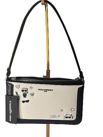 Karl Lagerfeld Paris Leather Crossbody Bag (view 1)