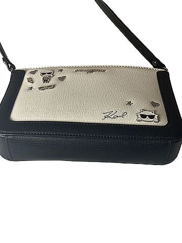 Karl Lagerfeld Paris Leather Crossbody Bag (view 2)