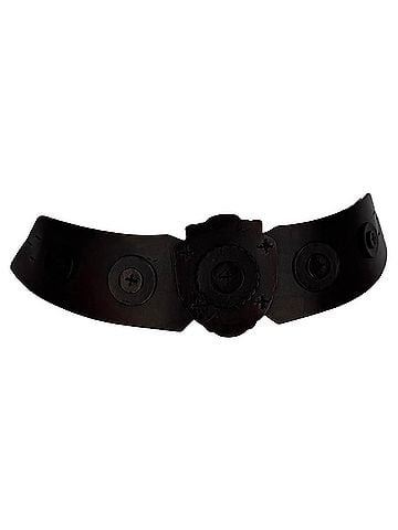 Saint Laurent Saint Laurent Paris Shield Belt in Brown Leather (view 1)