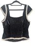Free People 100% Polyester Black White Sleeveless T-Shirt Size M - photo 2