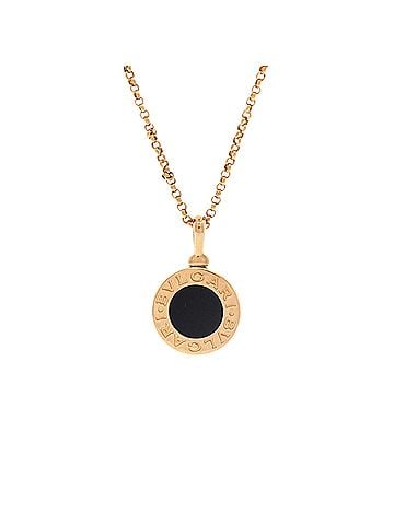 Bvlgari Bvlgari Bvlgari Pendant Necklace 18K Yellow Gold with Onyx (view 1)