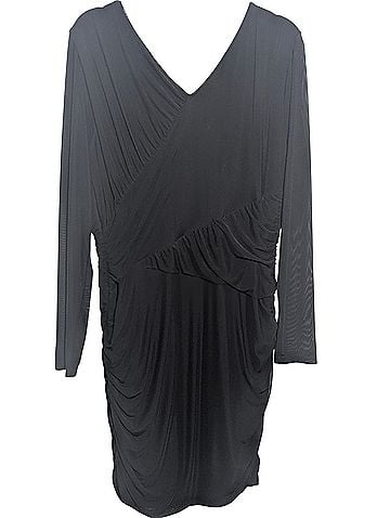 Anthropologie Sheer Ruched-Sleeve Cocktail Dress (view 2)