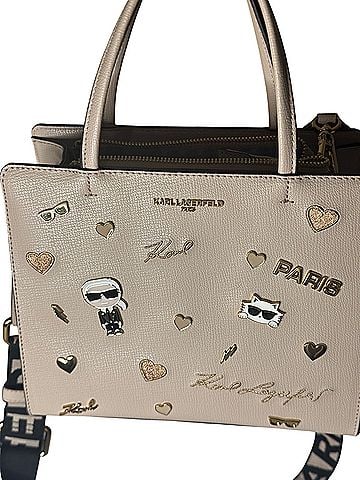 Karl Lagerfeld Paris Leather Tote (view 1)