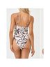 L Space Floral Black White One Piece Swimsuit Size L - photo 5