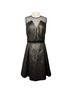 Draper James 73% Polyester 17% Cotton 10% Lurex 100% Polyester Floral Gold Black Cocktail Dress Size 14 - photo 1