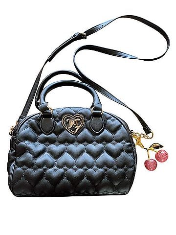 Juicy Couture Flawless Dome Satchel Leather Crossbody Bag (view 1)
