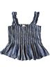Maeve Stripes Blue Sleeveless Blouse Size M - photo 1