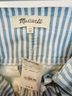 Madewell Stripes Blue White Overalls Size XS - photo 3