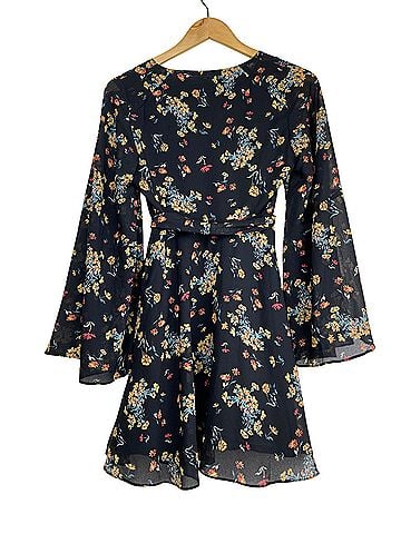Free People Lilou Bell Sleeve Cocktail Dress (view 2)