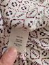 Madewell 100% Silk Print Red White Sleeveless Blouse Size XS - photo 5