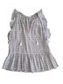 Madewell 100% Silk Print Red White Sleeveless Blouse Size XS - photo 1
