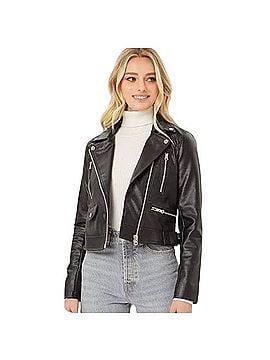 Love Tree Faux Leather Moto Jacket Jacket (view 1)
