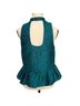 Amanda Uprichard Floral Teal Black Blouse Size S - photo 2