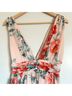 Lulus 100% Polyester Floral Pink Green Cocktail Dress Size S - photo 8