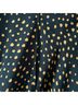 Max Edition 100% Polyester Polka Dots Black Tan Long Sleeve Blouse Size S - photo 4