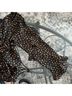 Max Edition 100% Polyester Polka Dots Black Tan Long Sleeve Blouse Size S - photo 6