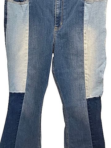 Hollister Patchwork High-Rise Flare Jeans (view 1)