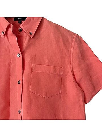 Theory Short Sleeve Button-Down Shirt (view 2)