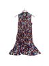 UNTUCKit Floral Red White Blue Casual Dress Size 6 - photo 1