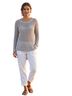 Garnet Hill 100% Cotton Gray Pullover Sweater Size M - photo 1