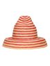 Cult Gaia 100% Straw Stripes Red Tan Hat One size - photo 2