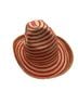 Cult Gaia 100% Straw Stripes Red Tan Hat One size - photo 1