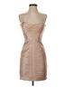BCBGMAXAZRIA Solid Tan Gold Cocktail Dress Size 4 - photo 1