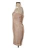 BCBGMAXAZRIA Solid Tan Gold Cocktail Dress Size 4 - photo 4