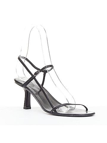 The Row The Row Bare minimalist slim straps spool heel sandals (view 2)