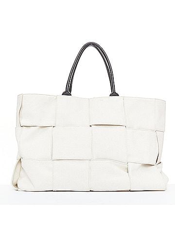 Bottega Veneta Bottega Veneta Large Arco canvas leather handle tote bag (view 1)