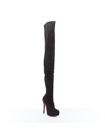 Christian Louboutin Christian Louboutin suede over knee platform boots (view 2)