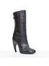 Givenchy 100% Leather Black Givenchy curved horn heel black ankle boots Size EU 40 - photo 2
