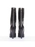 Givenchy 100% Leather Black Givenchy curved horn heel black ankle boots Size EU 40 - photo 5