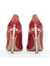 Prada 100% Leather Red Prada red croc red rocket flame heel pump Size EU 36 - photo 5