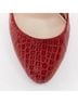 Prada 100% Leather Red Prada red croc red rocket flame heel pump Size EU 36 - photo 8