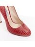Prada 100% Leather Red Prada red croc red rocket flame heel pump Size EU 36 - photo 6