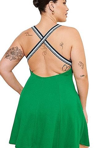 Daily Practice By Anthropologie Crossback Swing Mini Dress Casual Dress (view 2)