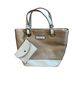 Nanette Lepore Tan White Leather Shoulder Bag One size - photo 1