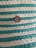 Eric Javits Stripes White Teal Sun Hat One size - photo 4