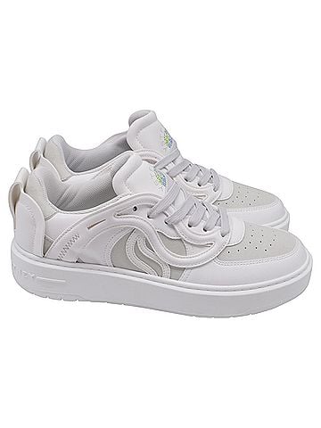 Stella McCartney Stella McCartney S-Wave Sneakers in White Leather (view 1)