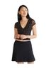 Aeropostale Floral Black Short Sleeve Blouse Size XS - photo 2