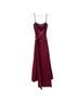 Vera Wang 100% Polyester 100% Acetate Solid Red Cocktail Dress Size 12 - photo 1