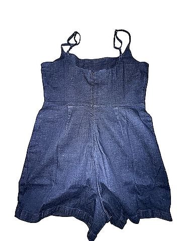 Madewell Denim Romper Casual Dress (view 2)