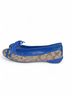 Coach Print Blue Brown Flats Size 8 - photo 3