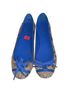 Coach Print Blue Brown Flats Size 8 - photo 2