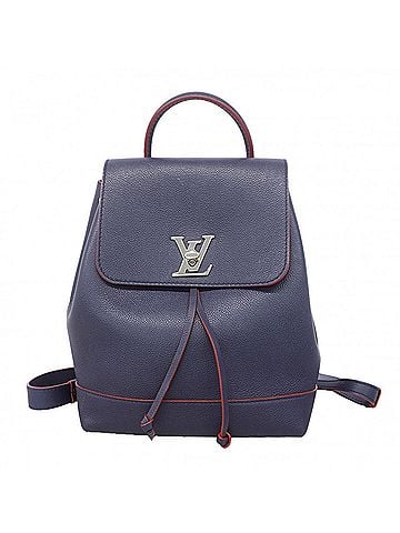 Louis Vuitton Louis Vuitton Lockme Backpack M43879 Marine Rouge Women's P3273846 (view 1)
