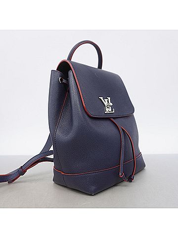 Louis Vuitton Louis Vuitton Lockme Backpack M43879 Marine Rouge Women's P3273846 (view 2)